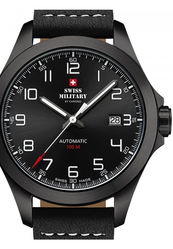 Zegarek Head Zegarek męski Swiss Military by Chrono SMA34077.04 czarny. Kolor: czarny