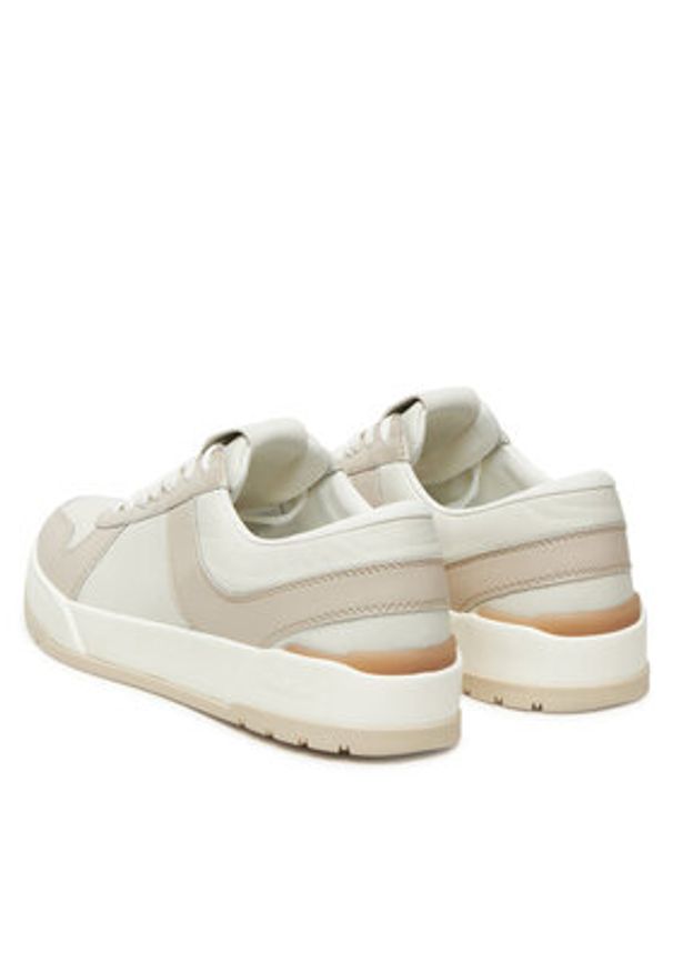 Max Mara Sneakersy Chillblock 2524766051650 Beżowy. Kolor: beżowy. Materiał: skóra