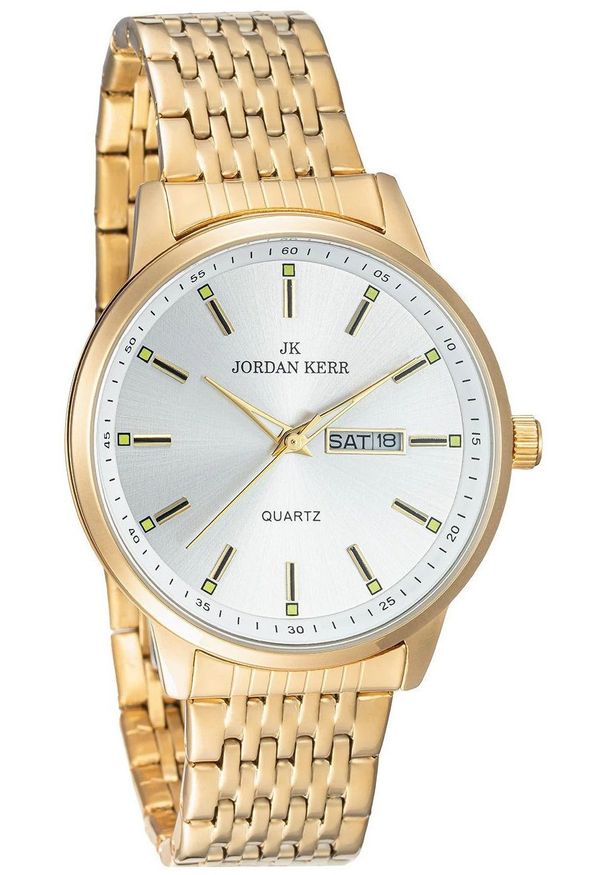 Perfect - Zegarek Jordan Kerr L1068 IPG ST męski elegancki 42 mm .. Styl: elegancki