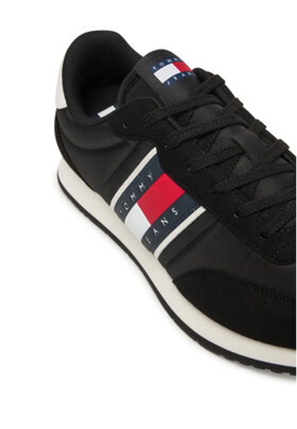 Tommy Jeans Sneakersy Tjm Classic Runner EM0EM01709 Czarny. Kolor: czarny. Materiał: materiał