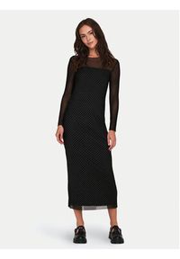 JDY Sukienka codzienna Elsa 15335584 Czarny Regular Fit. Okazja: na co dzień. Kolor: czarny. Materiał: syntetyk. Typ sukienki: proste. Styl: casual