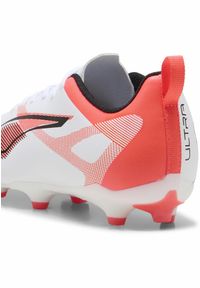 Puma - Młodzieżowe buty ULTRA 5 PLAY FG/AG PUMA White Black Glowing Red. Kolor: biały, czarny, czerwony, wielokolorowy. Materiał: syntetyk, materiał