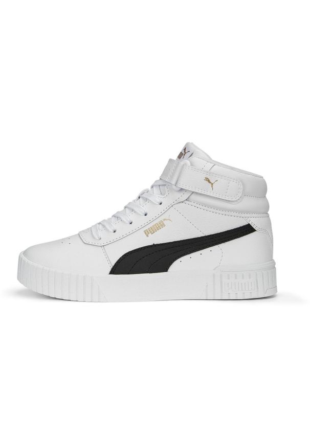 Buty do chodzenia damskie Puma Carina 20 Mid. Zapięcie: sznurówki. Kolor: biały. Materiał: materiał, syntetyk. Szerokość cholewki: normalna. Sport: turystyka piesza