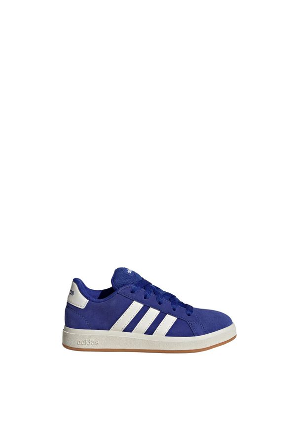 Adidas - Buty Grand Court 00s Kids. Kolor: biały, wielokolorowy, niebieski, brązowy. Materiał: materiał