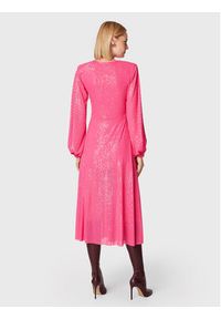 ROTATE Sukienka koktajlowa Sequins RT1959 Różowy Regular Fit. Kolor: różowy. Materiał: syntetyk. Styl: wizytowy #5