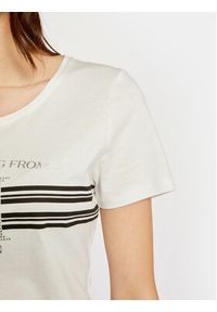 Morgan T-Shirt 241-DONNA Biały Regular Fit. Kolor: biały. Materiał: bawełna