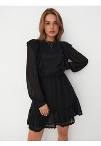 Mohito - Sukienka mini z długim rękawem - Czarny. Kolor: czarny. Długość rękawa: długi rękaw. Długość: mini #2