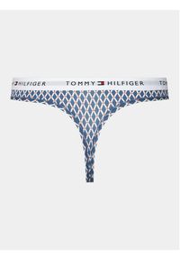 TOMMY HILFIGER - Tommy Hilfiger Stringi UW0UW04547 Niebieski. Kolor: niebieski. Materiał: bawełna #4