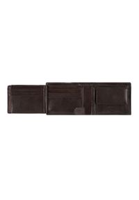 Wittchen - Męski portfel skórzany podwójnie rozkładany brązowy. Kolor: brązowy. Materiał: skóra #3