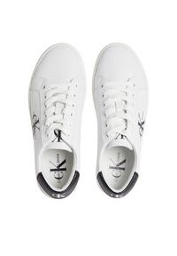Calvin Klein Jeans Sneakersy Classic Cupsole Laceup Lth Wn YW0YW01269 Biały. Kolor: biały. Materiał: skóra #3