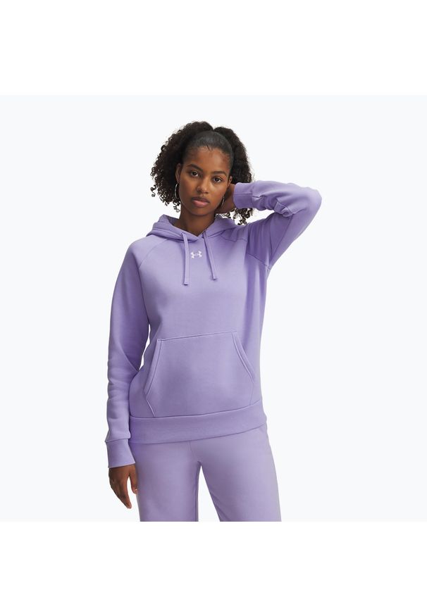 Bluza Under Armour Rival Fleece Hoodie. Kolor: fioletowy. Sport: fitness