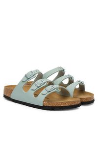 Birkenstock Klapki Florida 1032055 Zielony. Kolor: zielony. Materiał: skóra #3
