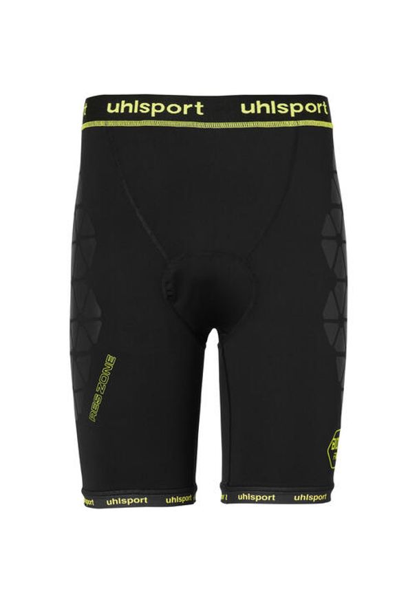 UHLSPORT - Niewyściełane spodenki Uhlsport Bionikframe. Kolor: żółty, wielokolorowy, czarny. Sport: fitness, piłka nożna