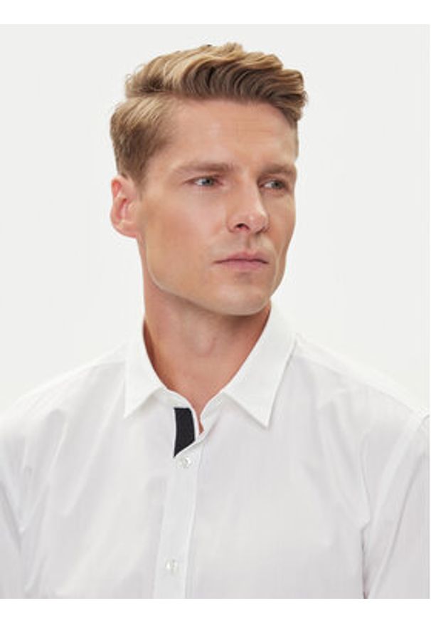 Hugo - HUGO Koszula Elisha02 50544910 Biały Extra Slim Fit. Kolor: biały. Materiał: bawełna