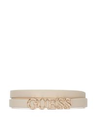 Guess Pasek Damski BW9338 P6215 Beżowy jasny. Kolor: beżowy. Materiał: skóra #1