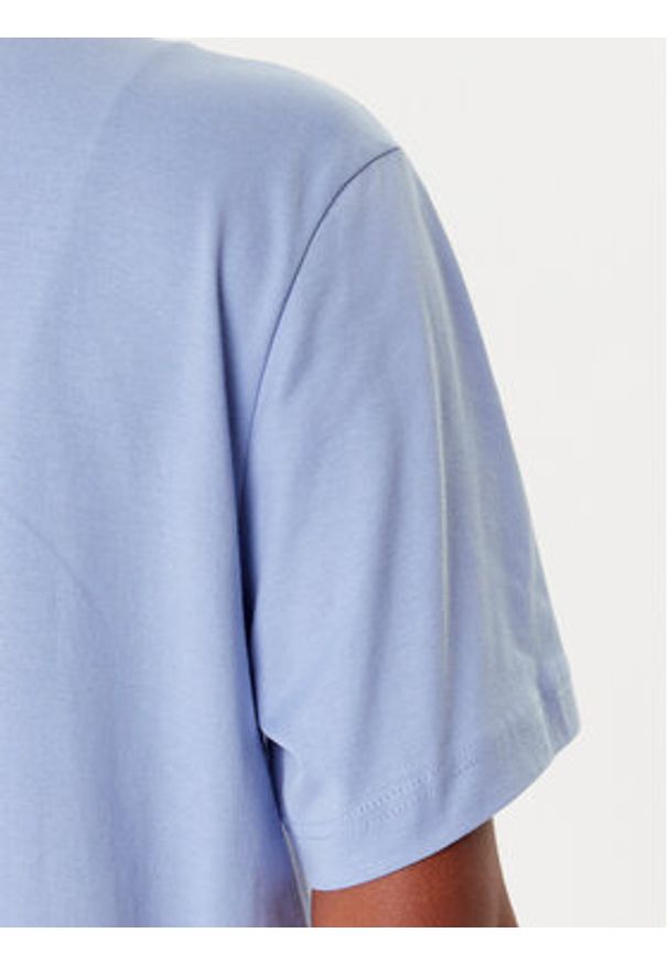 Lacoste T-Shirt TF7215 Błękitny Regular Fit. Kolor: niebieski. Materiał: bawełna