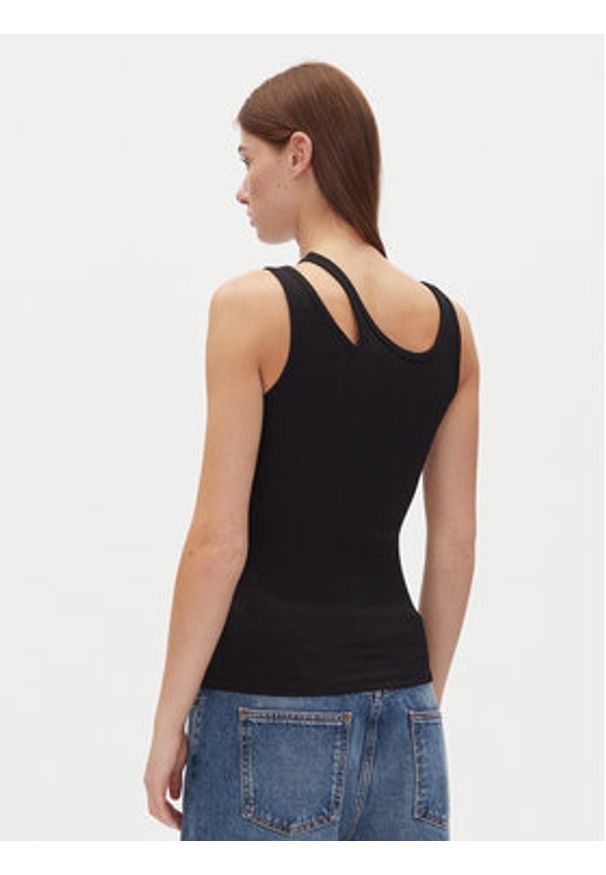 Hugo - HUGO Top Datrus 50537044 Czarny Slim Fit. Kolor: czarny. Materiał: syntetyk