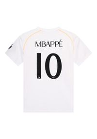Koszulka domowa Kylian Mbappé Real Madrid 25/26 dla dzieci. Kolor: biały. Materiał: poliester. Sport: piłka nożna