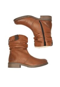 Rieker Botki Z4180-22 Brązowy. Kolor: brązowy. Materiał: materiał #2