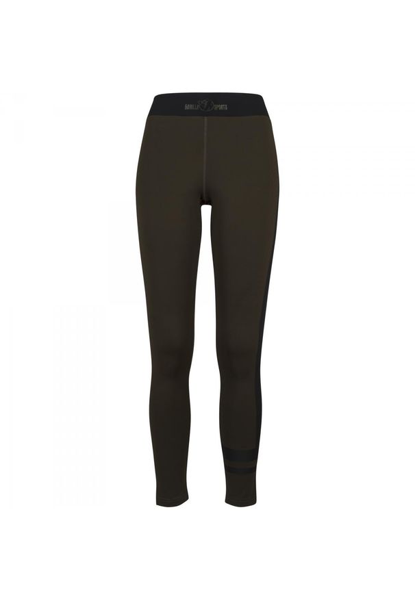 GORILLA SPORTS - Legginsy do ćwiczeń damskie Gorilla Sports. Kolor: wielokolorowy, czarny, zielony. Sezon: lato. Sport: fitness