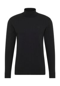 Lee - LEE HIGH NECK KNIT MĘSKA SWETER CIEPŁY ELEGANCKI BLACK 112341698. Styl: elegancki #3