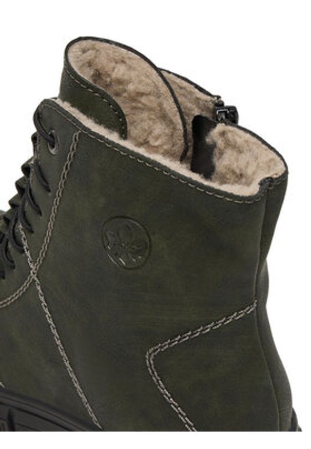 Rieker Trzewiki CEO-X3428-54 Zielony. Kolor: zielony. Materiał: materiał