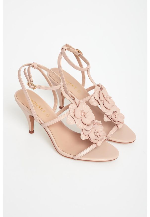 Twinset Milano - Sandały na szpilce damskie TWINSET. Obcas: na szpilce