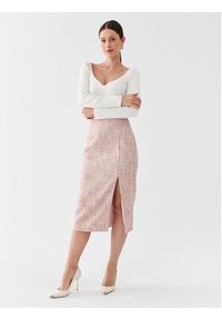 Glamorous Spódnica ołówkowa CK6777 Różowy Slim Fit. Kolor: różowy. Materiał: syntetyk #8
