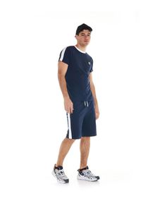 LEONE 1947 APPAREL - Męski garnitur Academy. Kolor: niebieski. Materiał: tkanina, dresówka