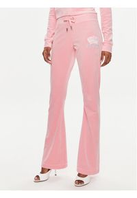 Juicy Couture Spodnie dresowe Lisa JCWBJ23330 Różowy Regular Fit. Kolor: różowy. Materiał: syntetyk