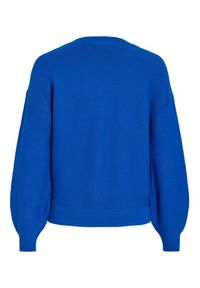 Vila Sweter 14087966 Niebieski Regular Fit. Kolor: niebieski. Materiał: bawełna #2