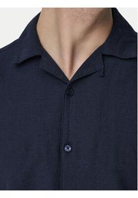 Only & Sons Koszula Caiden 22025116 Granatowy Slim Fit. Kolor: niebieski. Materiał: len, bawełna #8