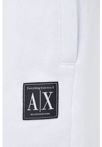 Armani Exchange szorty bawełniane 3LZSAF.ZJFAZ męskie kolor biały. Kolor: biały. Materiał: bawełna #4