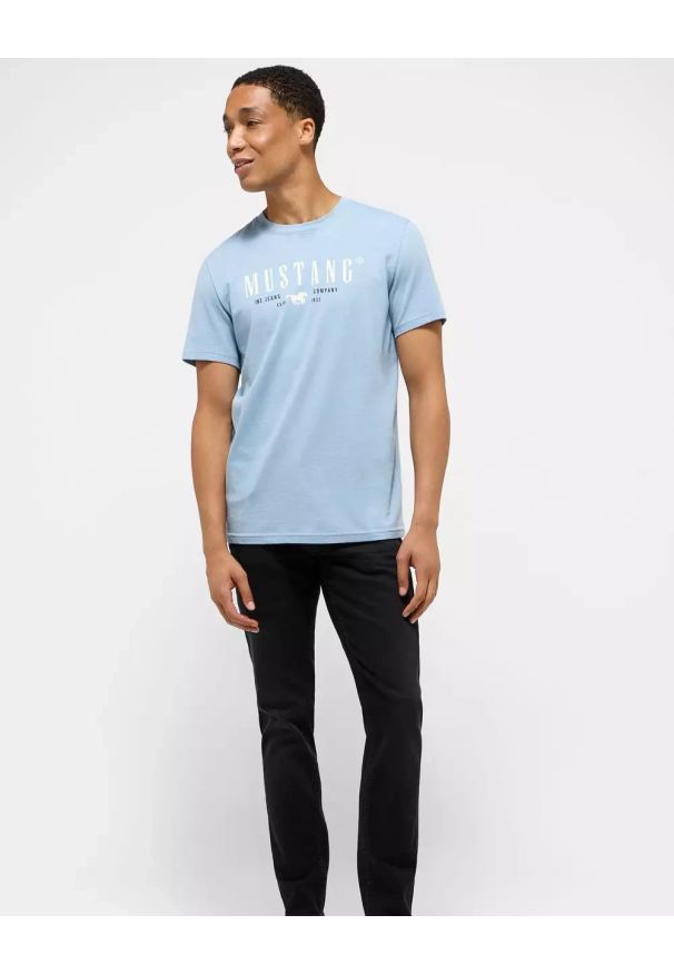 Męskie Spodnie Jeansowe Mustang Style Oregon Slim Denim Black 1015866 4000 842