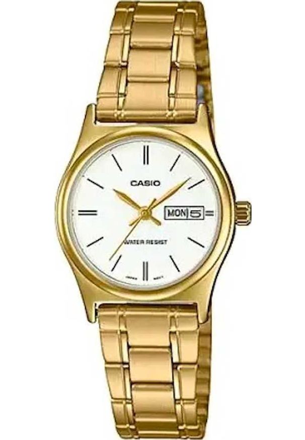 Zegarek Casio Zegarek marki Casio model LTP-V006 kolor Zółty. Akcesoria damski. Sezon: Cały rok NoSize