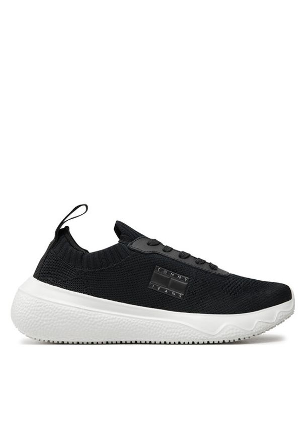 Tommy Jeans Sneakersy Tjw Flexi Runner EN0EN02489 Czarny. Kolor: czarny