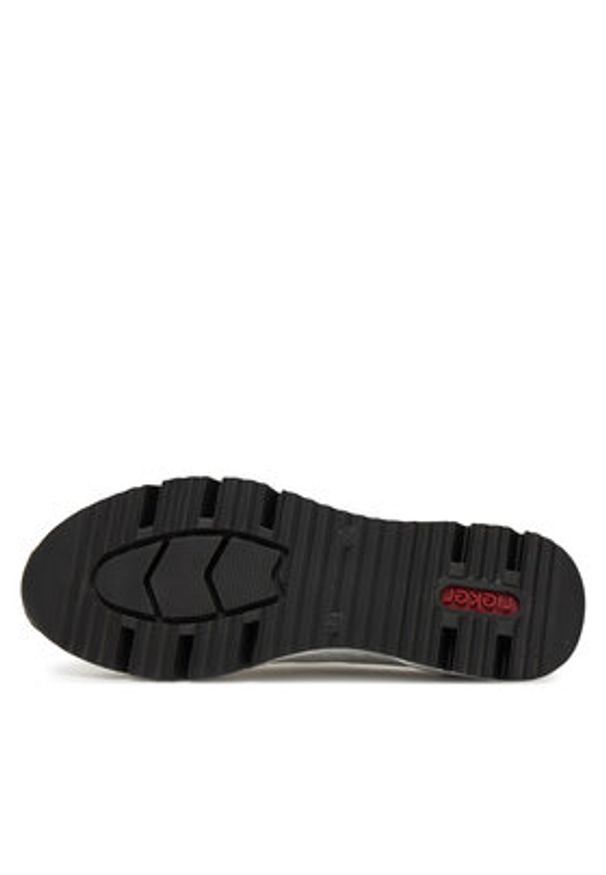 Rieker Sneakersy N6304-80 Biały. Kolor: biały. Materiał: skóra