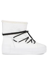 Calvin Klein Jeans Śniegowce Bold Vulc Flatf Snow Boot Wn YW0YW01181 Biały. Kolor: biały. Materiał: materiał #1