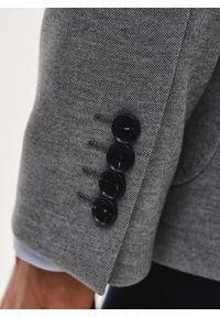 Pako Lorente - PAKO LORENTE - Jasnoszara marynarka z dzianiny. Kolor: szary. Materiał: dzianina. Sezon: wiosna #10