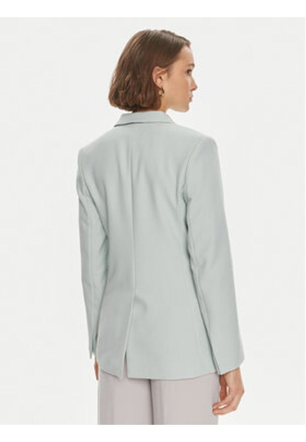Calvin Klein Marynarka Essential K20K206477 Zielony Regular Fit. Kolor: zielony. Materiał: wiskoza
