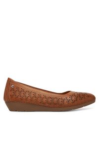 Pikolinos Baleriny W3U-5752 Brązowy. Kolor: brązowy. Materiał: skóra