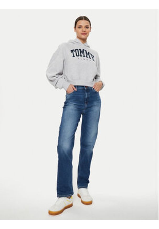 Tommy Jeans Bluza Varsity DW0DW19291 Szary Relaxed Fit. Kolor: szary. Materiał: bawełna