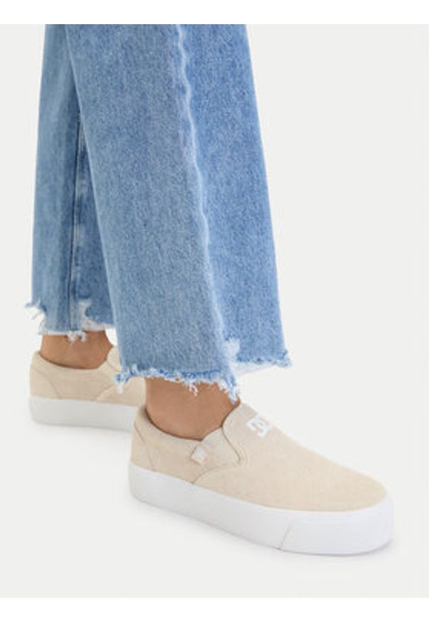 DC Shoes Tenisówki CEO-LEA-ZL-0010 Beżowy. Kolor: beżowy. Materiał: zamsz, skóra