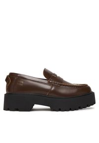 Loafersy Tommy Jeans. Kolor: brązowy #1
