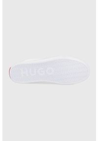 Hugo - HUGO tenisówki Dyer 50470169.100 męskie kolor biały. Nosek buta: okrągły. Zapięcie: sznurówki. Kolor: biały. Materiał: guma #2