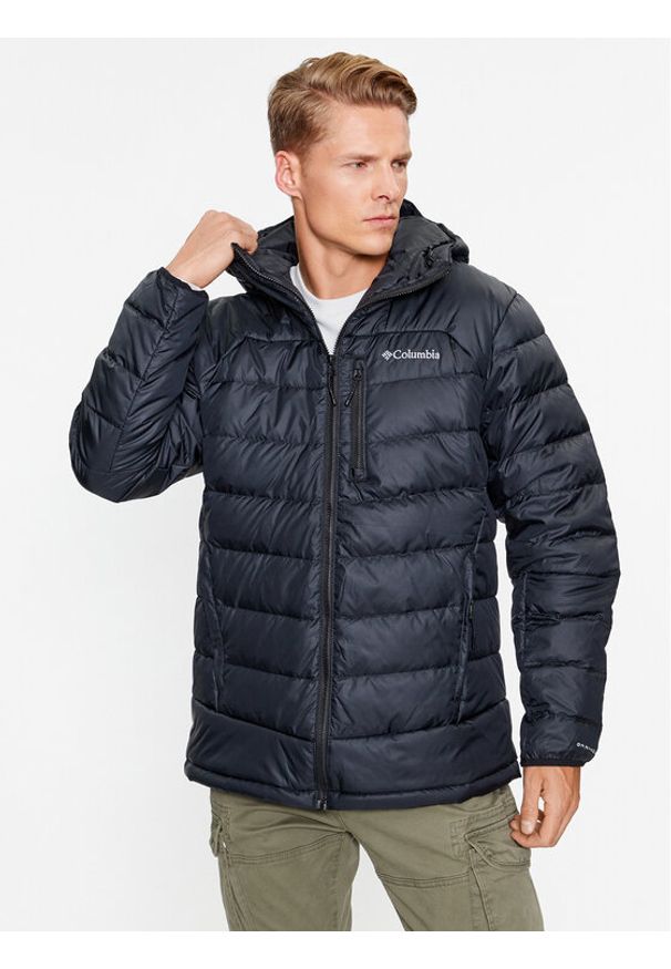 columbia - Columbia Kurtka puchowa Autumn Park™ Down Hooded Jacket Czarny Regular Fit. Kolor: czarny. Materiał: syntetyk