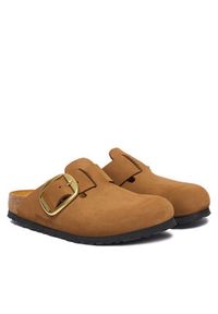 Birkenstock Klapki Boston Big Buckle Tonal 1032949 Pomarańczowy. Kolor: pomarańczowy. Materiał: zamsz, skóra #2