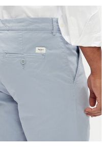 Pepe Jeans Szorty materiałowe PM801181 Błękitny Regular Fit. Kolor: niebieski. Materiał: bawełna #5