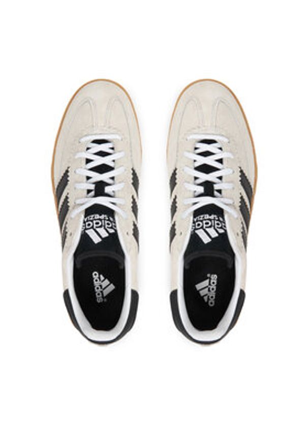 Adidas - adidas Buty halowe Handball Spezial KJ3700 Écru. Kolor: kremowy. Materiał: skóra, zamsz. Sport: piłka ręczna