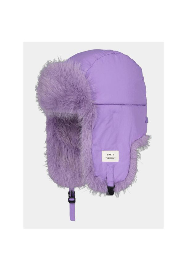 Czapka Damska Barts Hawka Bomber. Kolor: fioletowy. Materiał: futro. Styl: elegancki